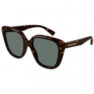Солнцезащитные очки , бабочка, оправа: пластик, для женщин, коричневый Gucci