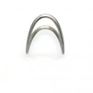 Кольцо наборное, нержавеющая сталь, размер 18, серебряный Holy Sh!t