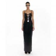Платье , вечернее, прилегающее, макси, открытая спина, размер XS, черный Sorelle