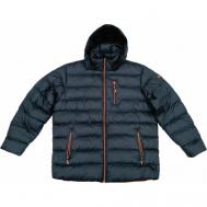 куртка , демисезон/зима, силуэт прямой, размер 6XL(70), синий Три Богатыря