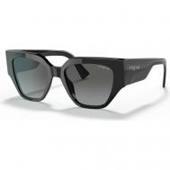 Солнцезащитные очки  eyewear, бабочка, оправа: пластик, с защитой от УФ, для женщин, черный Vogue