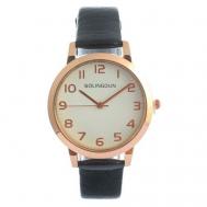 Наручные часы Часы наручные женские "Бернини", d-3.6 см, черные, черный Market-Space