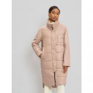 куртка  , демисезон/зима, силуэт прямой, карманы, без капюшона, подкладка, размер 48, розовый ELECTRASTYLE