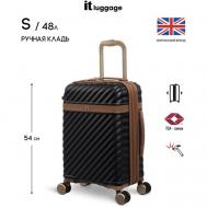 Чемодан , 48 л, размер S+, черный IT Luggage
