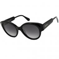 Солнцезащитные очки , круглые, с защитой от УФ, градиентные, для женщин, черный Max&Co