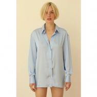 Рубашка  , размер 42/44, голубой MONOBASE