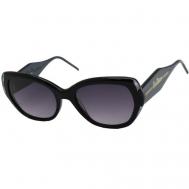 Солнцезащитные очки , бабочка, с защитой от УФ, для женщин, черный Enni Marco