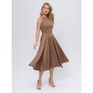 Платье , размер 48, коричневый 1001dress