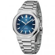 Наручные часы , серебряный, синий Pagani Design