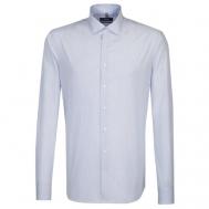 Рубашка , размер 42, белый, синий Seidensticker