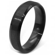 Кольцо-кулон , нержавеющая сталь, подарочная упаковка, размер 21, черный SILVARIE