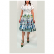 Платье , карманы, размер 42, мультиколор SARA ROKA