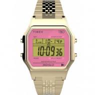 Наручные часы  T80 TW2V19400, золотой, розовый Timex