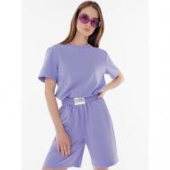 Костюм , футболка и шорты, размер M, фиолетовый CLO2b