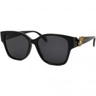 Солнцезащитные очки , бабочка, оправа: пластик, для женщин, черный Alexander McQueen