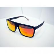 Солнцезащитные очки , квадратные, поляризационные, оранжевый CHEYSLER