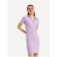 Платье , повседневное, прилегающее, мини, размер L(40), фиолетовый Koton