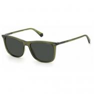 Солнцезащитные очки , прямоугольные, поляризационные, с защитой от УФ, для мужчин, зеленый Polaroid