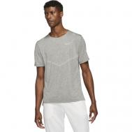 Беговая футболка , силуэт прямой, размер S, серый Nike