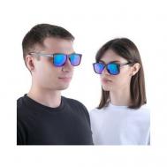 Солнцезащитные очки , клабмастеры, с защитой от УФ, градиентные, черный Onesun