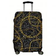 Чехол для чемодана , размер S, серый, желтый LeJoy