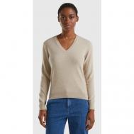 Пуловер , размер XL, бежевый United Colors of Benetton