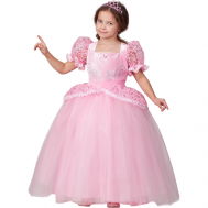 Карнавальный костюм Принцесса Золушка размер 122-64, розовое платье принцессы для девочек, на утренник, новый год, на праздник Batik