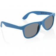 Солнцезащитные очки , вайфареры, оправа: пластик, складные, с защитой от УФ, синий XD COLLECTION