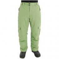 Горнолыжные брюки , мембрана, регулировка объема талии, утепленные, водонепроницаемые, размер XXL, зеленый Rehall