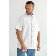 Рубашка , размер 50, белый SIMPLE STYLE