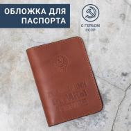 Обложка для паспорта , коричневый Goldi.Pro design
