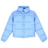 куртка   зимняя, средней длины, силуэт полуприлегающий, воздухопроницаемая, утепленная, мембранная, ультралегкая, быстросохнущая, ветрозащитная, размер M-L, голубой, синий Sorry, i'm Not