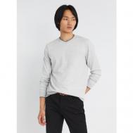 Пуловер , длинный рукав, размер M, серый ZOLLA