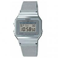 Наручные часы  Vintage, серебряный, серый Casio