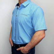 Рубашка , размер L, синий, голубой Alexander Matin