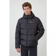 куртка , демисезон/зима, силуэт прямой, капюшон, карманы, манжеты, внутренний карман, размер 56, черный Baon