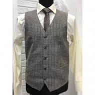 Жилет , повседневный стиль, силуэт полуприлегающий, карманы, подкладка, размер 182-96, серый Marcello Gotti