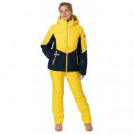 Горнолыжный комплект с брюками , демисезон/зима, размер 42, желтый High Experience