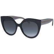 Солнцезащитные очки , кошачий глаз, оправа: пластик, градиентные, для женщин, черный Elie Saab