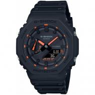 Наручные часы  G-Shock GA-2100, оранжевый, черный Casio