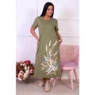 Платье , размер 48, зеленый Dianida