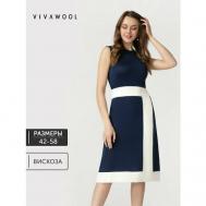 Платье , размер 44, синий Vivawool