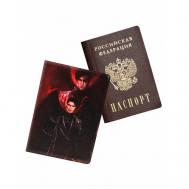 Обложка для паспорта , экокожа, отделение для карт, мультиколор Keks