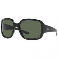 Солнцезащитные очки Luxottica, квадратные, с защитой от УФ, черный Ray-Ban
