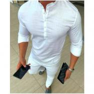 Рубашка , размер 3XL, белый SKOS Fashion