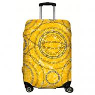 Чехол для чемодана , размер M, желтый, серый LeJoy