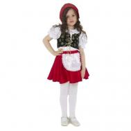 Карнавальный костюм «Красная Шапочка», текстиль, размер 30, рост 116 см MikiMarket