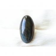Кольцо , размер 19.5, черный, синий 100% URAL