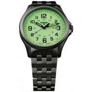 Наручные часы  107865, зеленый, черный Traser