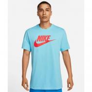 Футболка , силуэт прямой, размер XL, голубой Nike